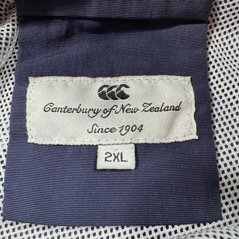 Canterbury Men's Swim Shorts Color Block Navy Red 2XL Mesh Lined Drawstring Logo